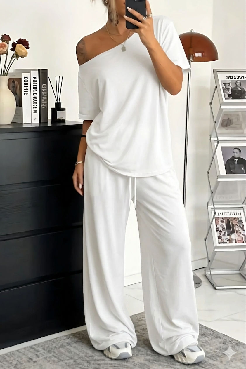 Jory™ Conjunto de Dos Piezas Off-Shoulder para Mujeres