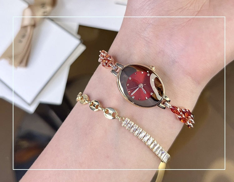 Doreya™ Reloj de pulsera para mujer con zirconias de colores
