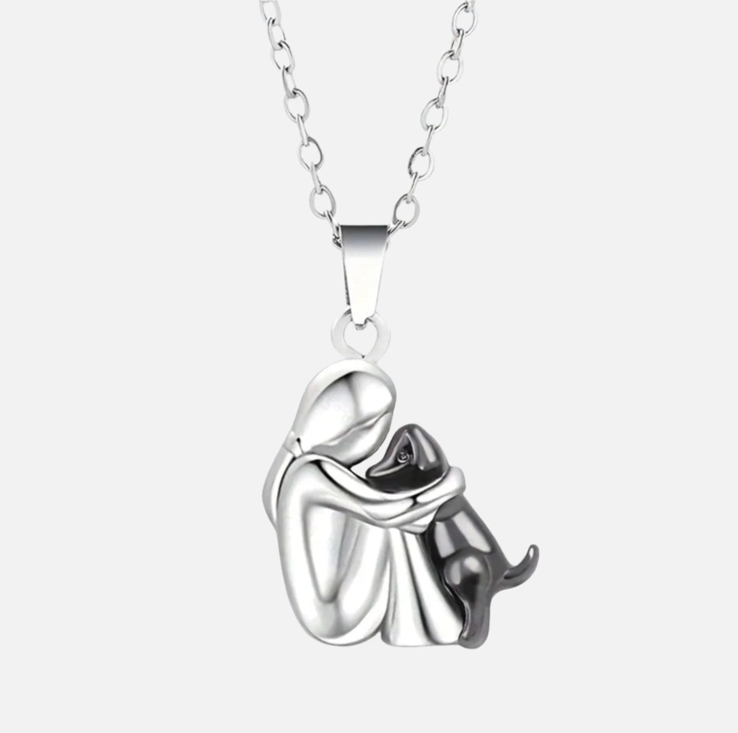 Novira™ Collar con colgante de abrazo eterno para mascota
