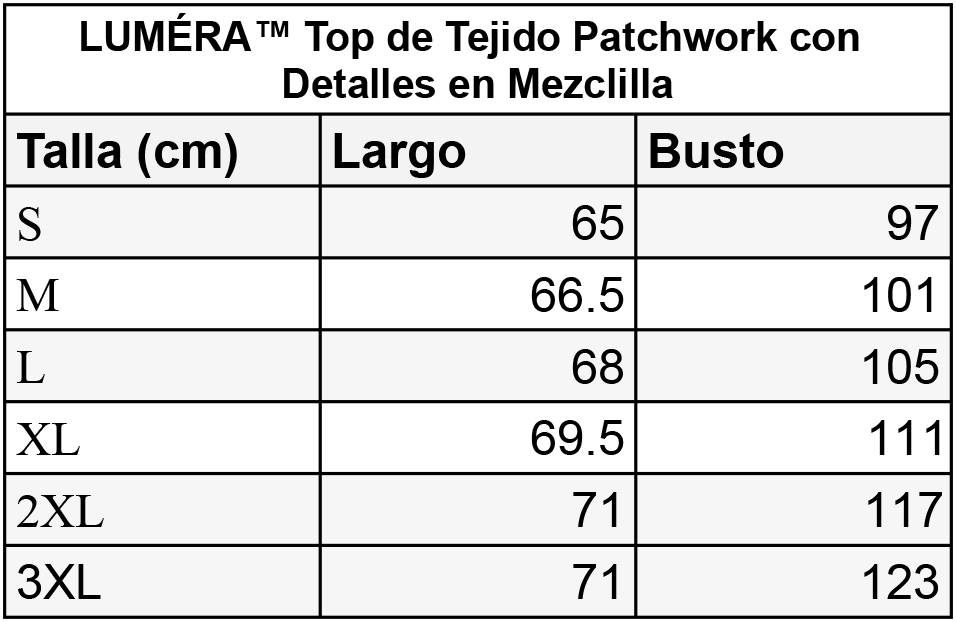 LUMÉRA™ Top de Tejido Patchwork con Detalles en Mezclilla