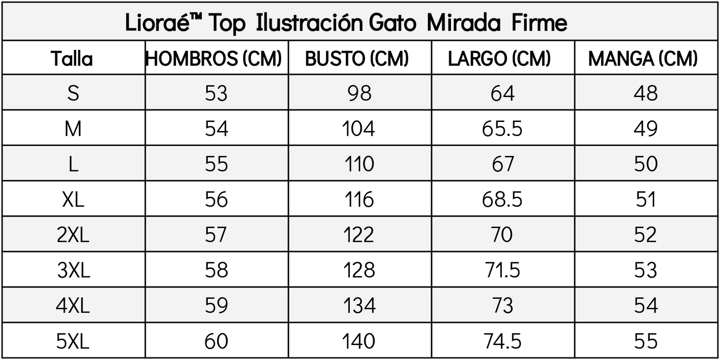 Lioraé™ Top Ilustración Gato Mirada Firme