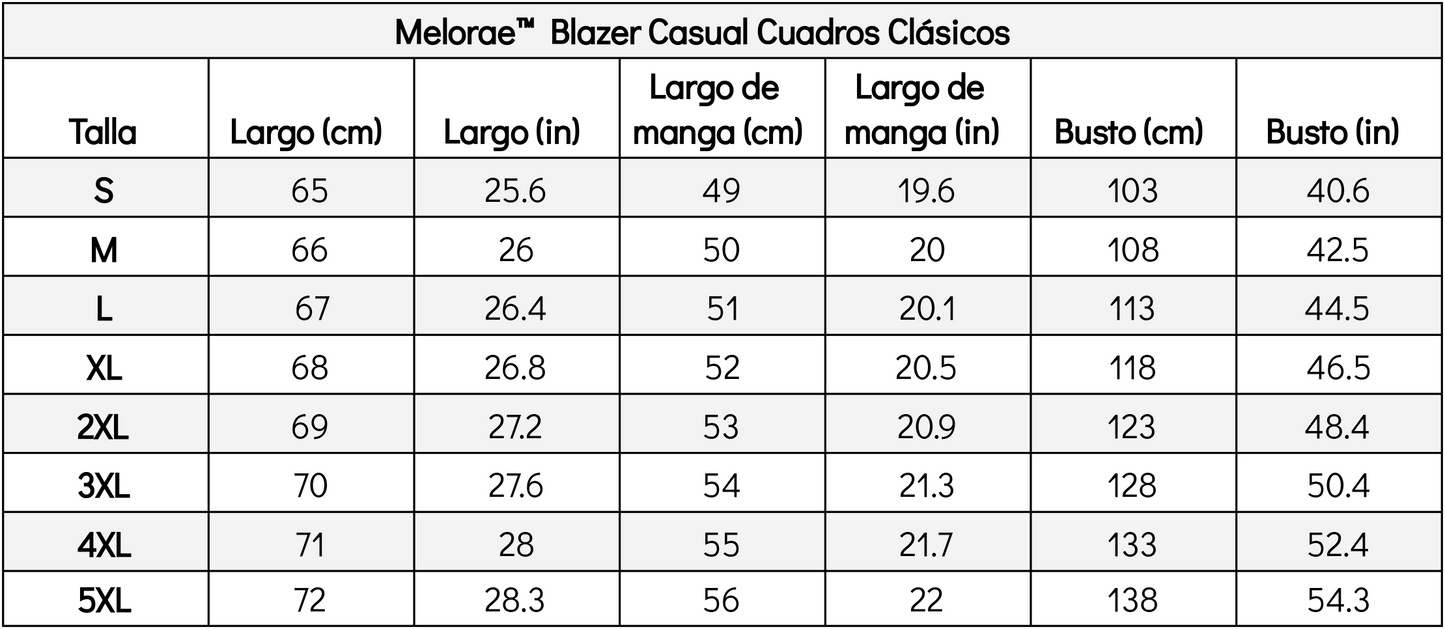 Melorae™ Blazer Casual Cuadros Clásicos