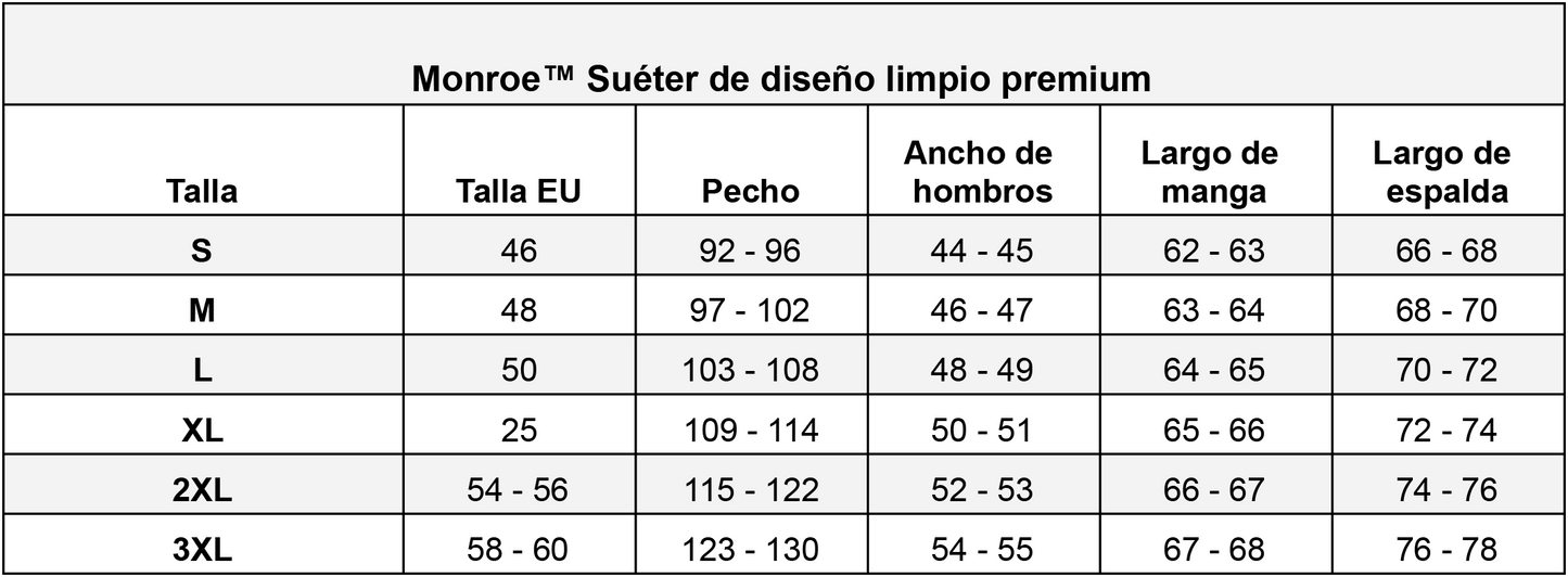 Monroe™ Suéter de diseño limpio premium