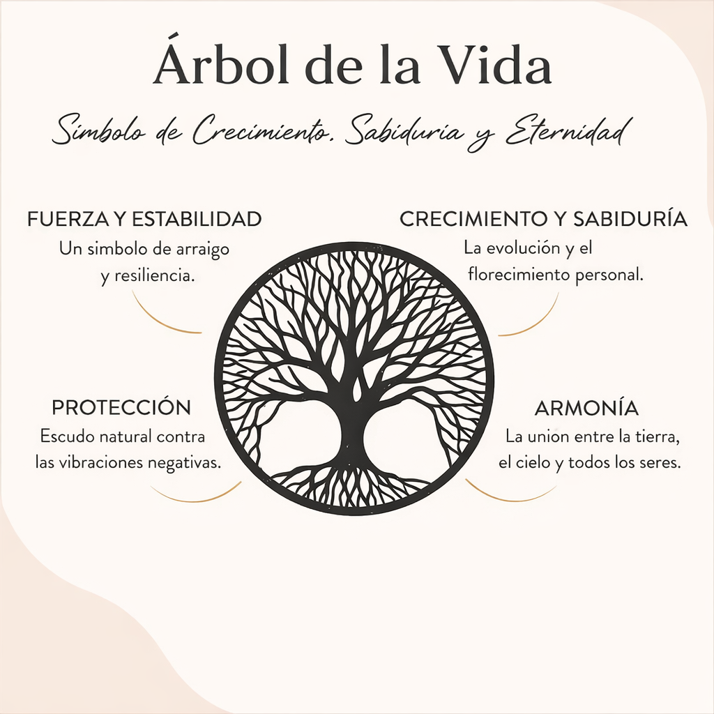 Origen™ Collar Árbol de la Vida en Madera Natural