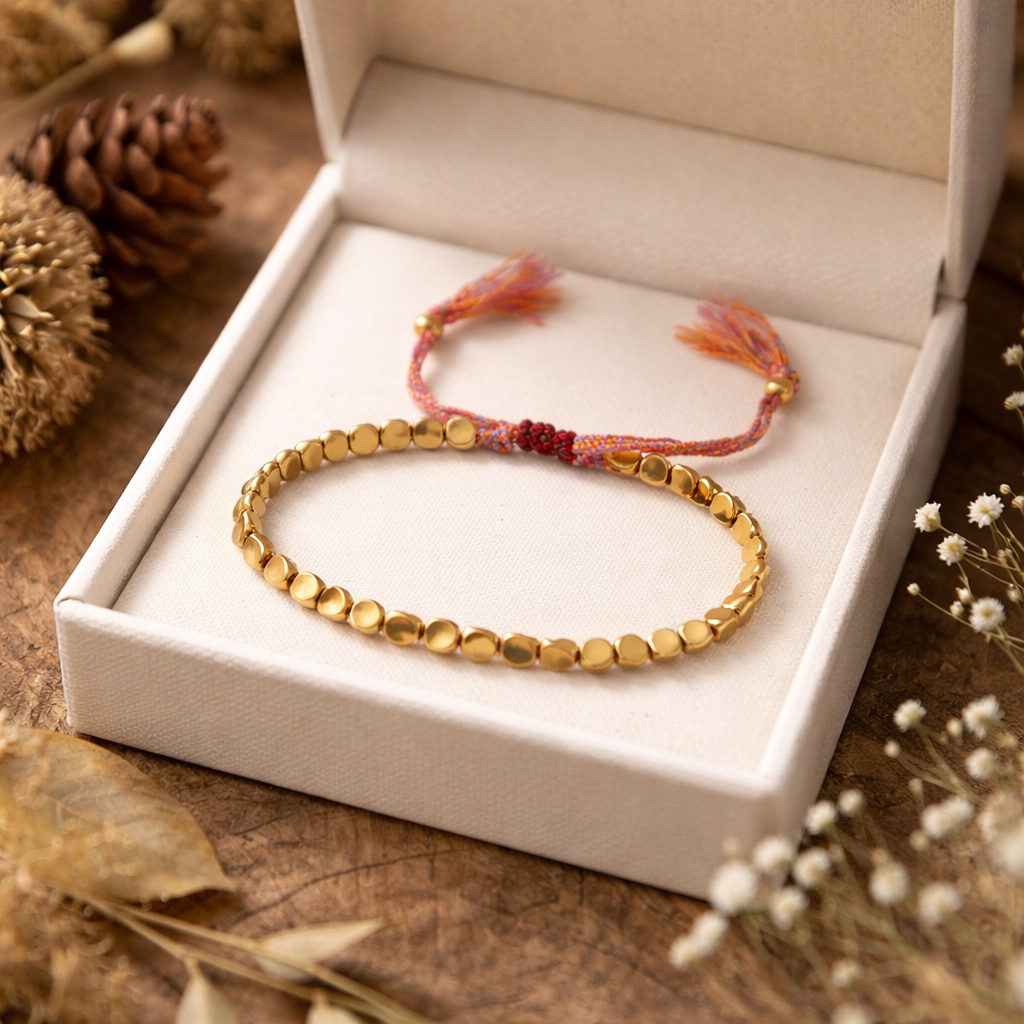 Selira™ Pulsera de Perlas de Cobre Tibetano con Energía Natural