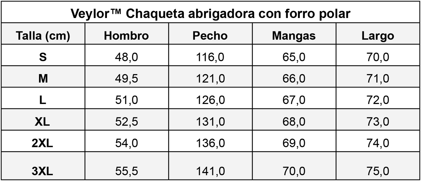 Veylor™ Chaqueta abrigadora con forro polar
