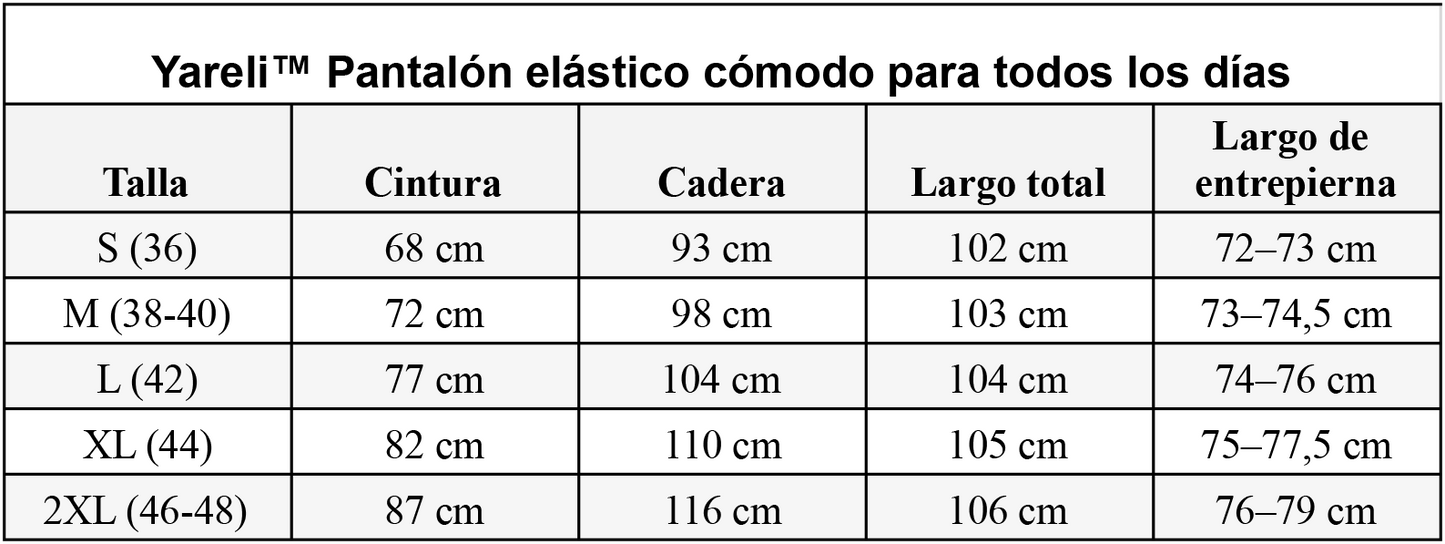 Yareli™ Pantalón elástico cómodo para todos los días