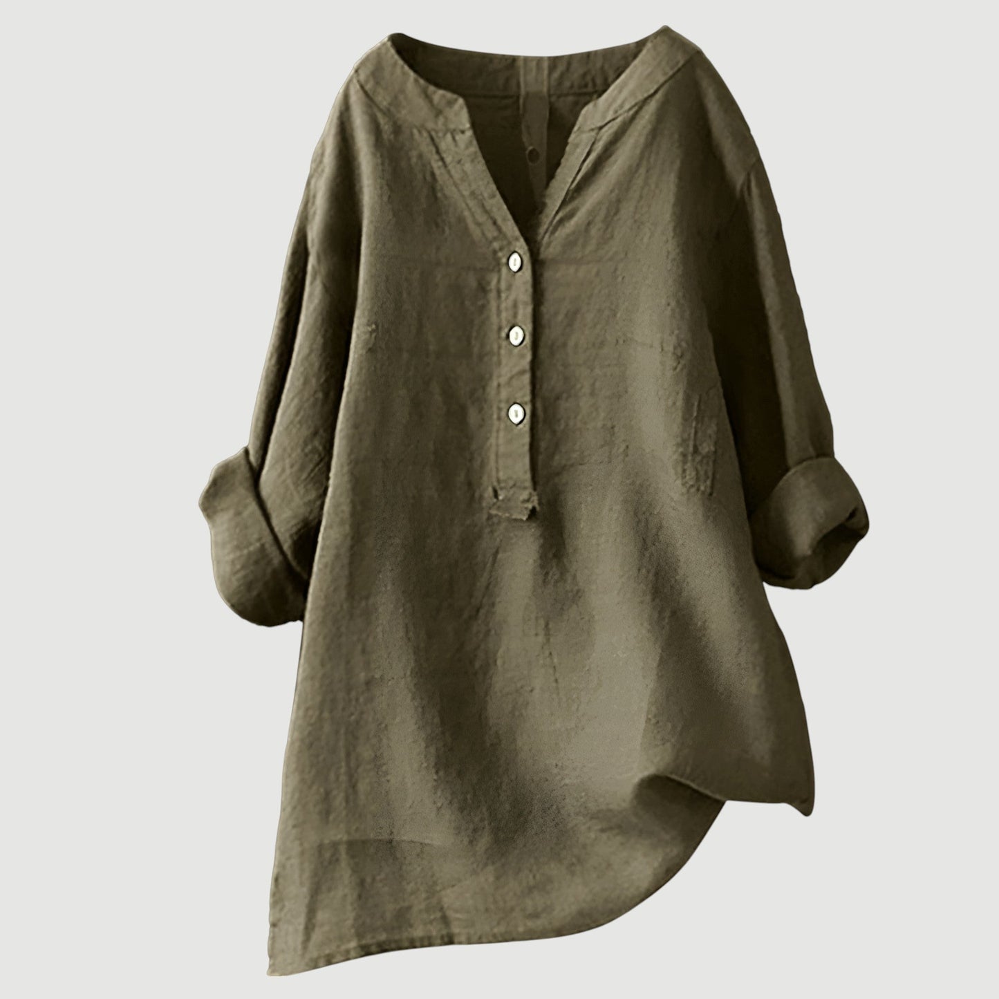 Gavienne™ Blusa femenina de lino ligera y cómoda