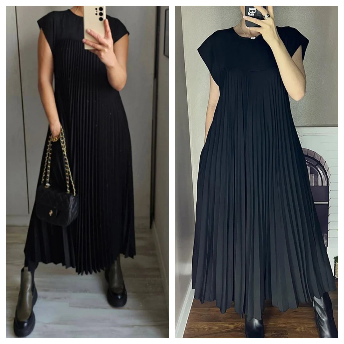 Elara™ Vestido Elegante de Corte Fluido con Caída Suave y Estilo Moderno