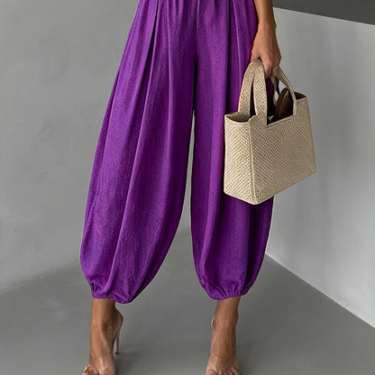 Harlyn™ Pantalones Harem de Corte Suelto y Estilo Relajado