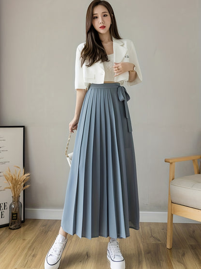 Caexine™ Pantalón de Pierna Ancha con Pliegues y Corte Elegante