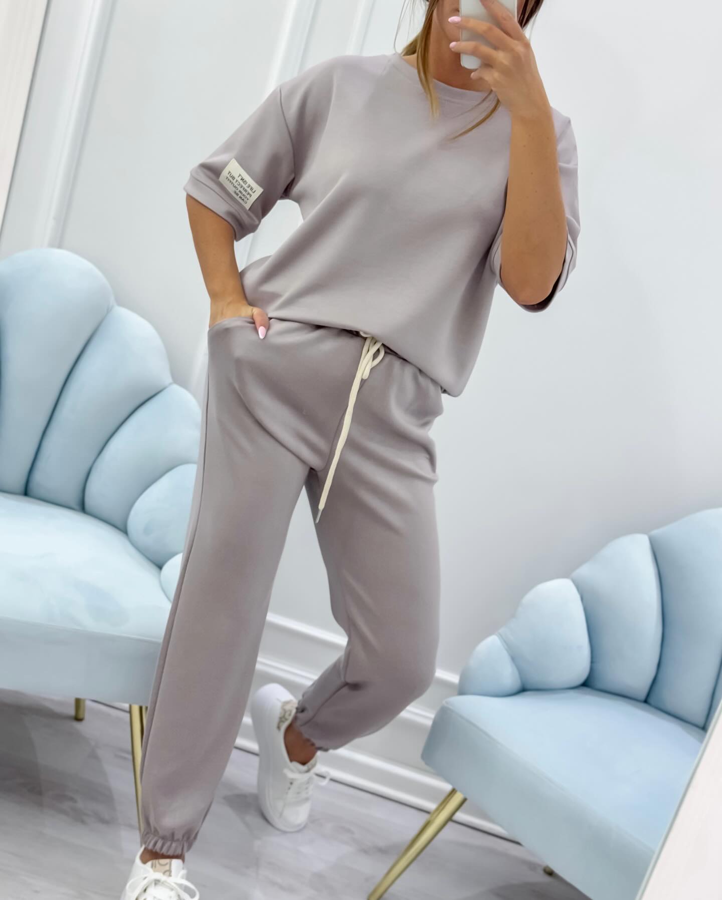 Ismera™ Conjunto Top Liso Ajuste Cómodo