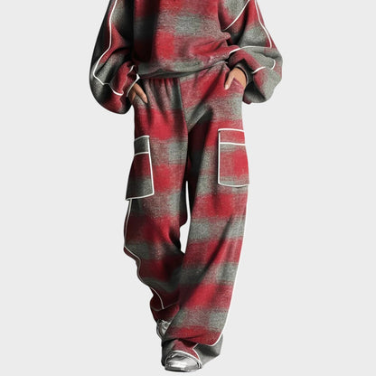 Orlena™ Conjunto de punto moderno con pantalón y suéter femenino