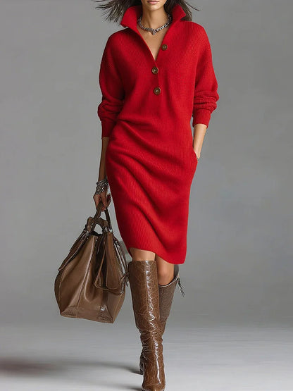 Velmira™ Vestido tejido casual elegante fácil de combinar