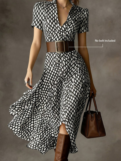 Orly™ Vestido Midi Floral de Estilo Francés Retro y Elegante