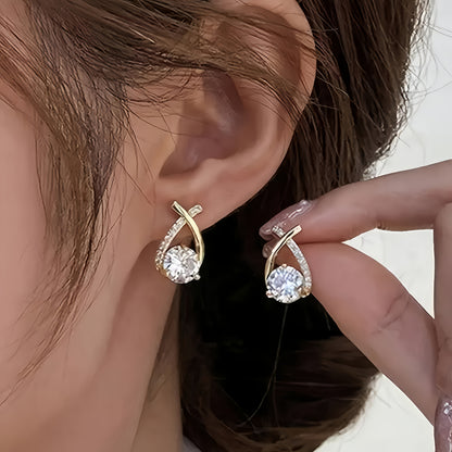 Xara™ Aretes Elegantes en Forma de Cruz para Uso Diario