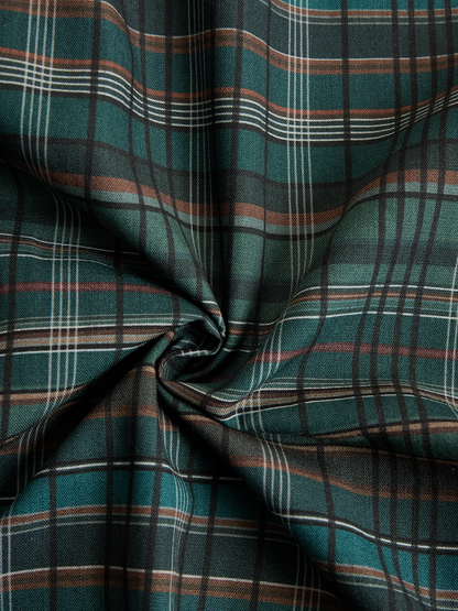 Blayra™ Vestido Maxi de Camisa de Cuadros con Solapa para Mujeres