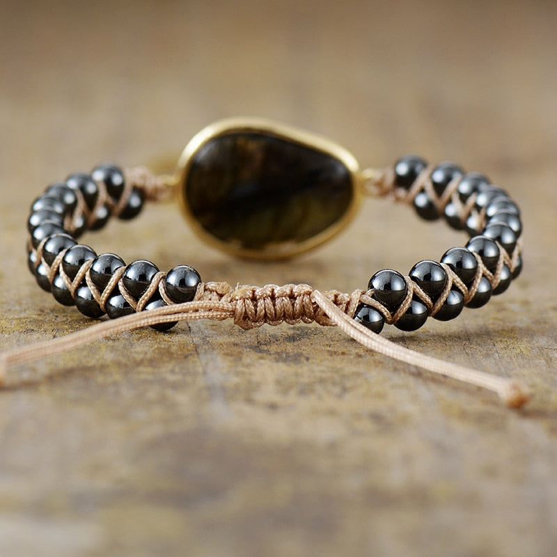 Dree™ Pulsera Ojo Celestial con Labradorita y Hematita Energética