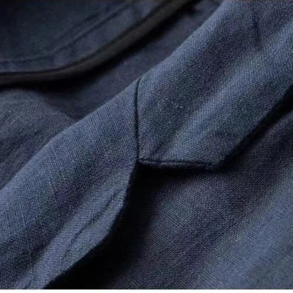 Montiero™ Conjunto de lino cómodo y transpirable para hombre