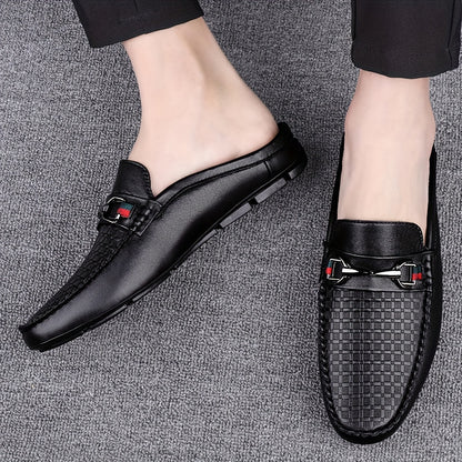 Caelric™ Zapatos Mule Retro para Hombre con Diseño Abierto y Máxima Comodidad