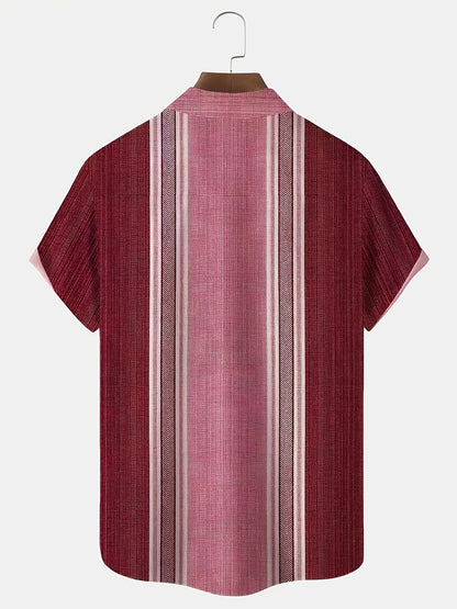 Axton | Camisa de Rayas para Hombre con Estilo Casual y Frescura Veraniega