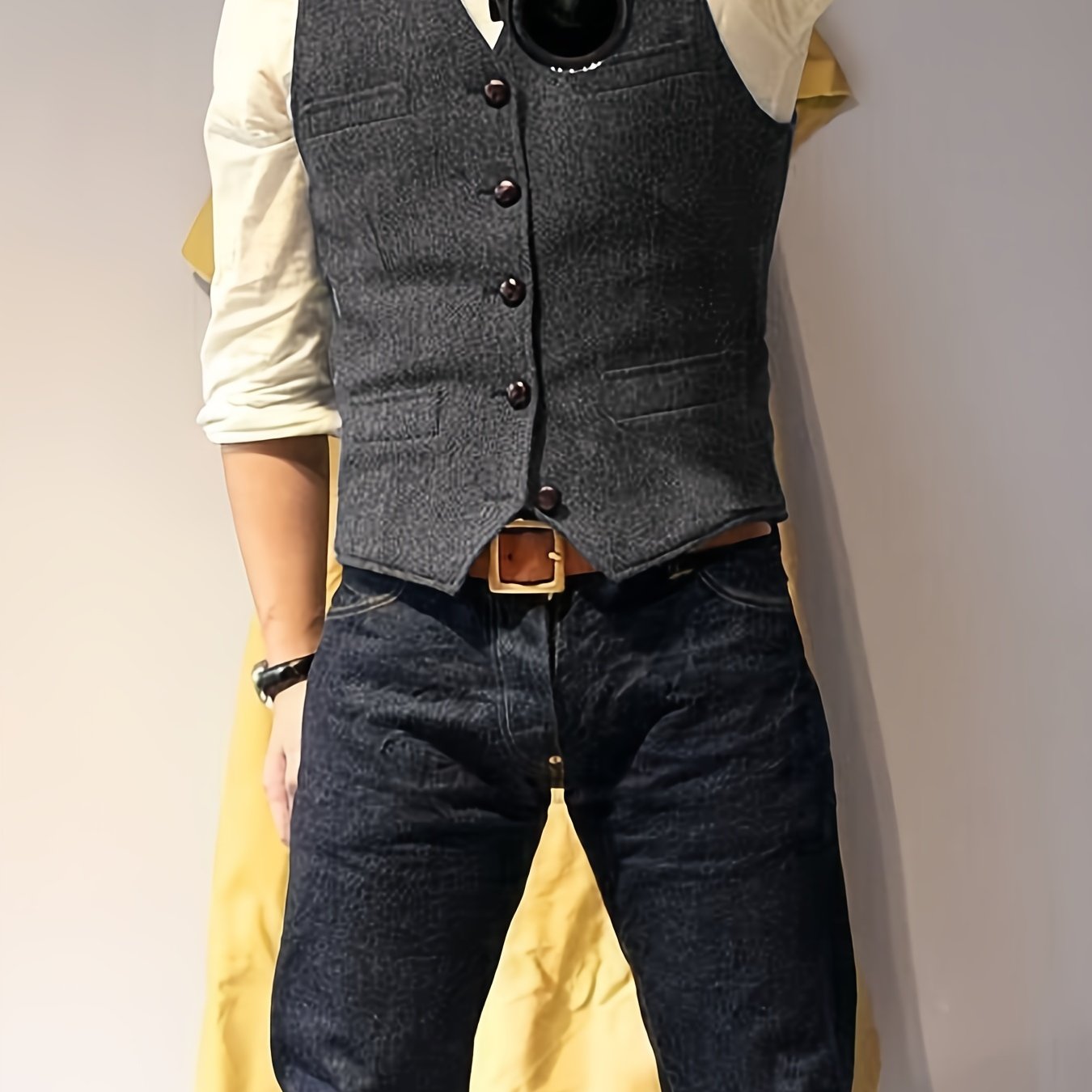 Zoltan | Chaleco Vintage de Espiga con Estilo Clásico y Elegancia Atemporal