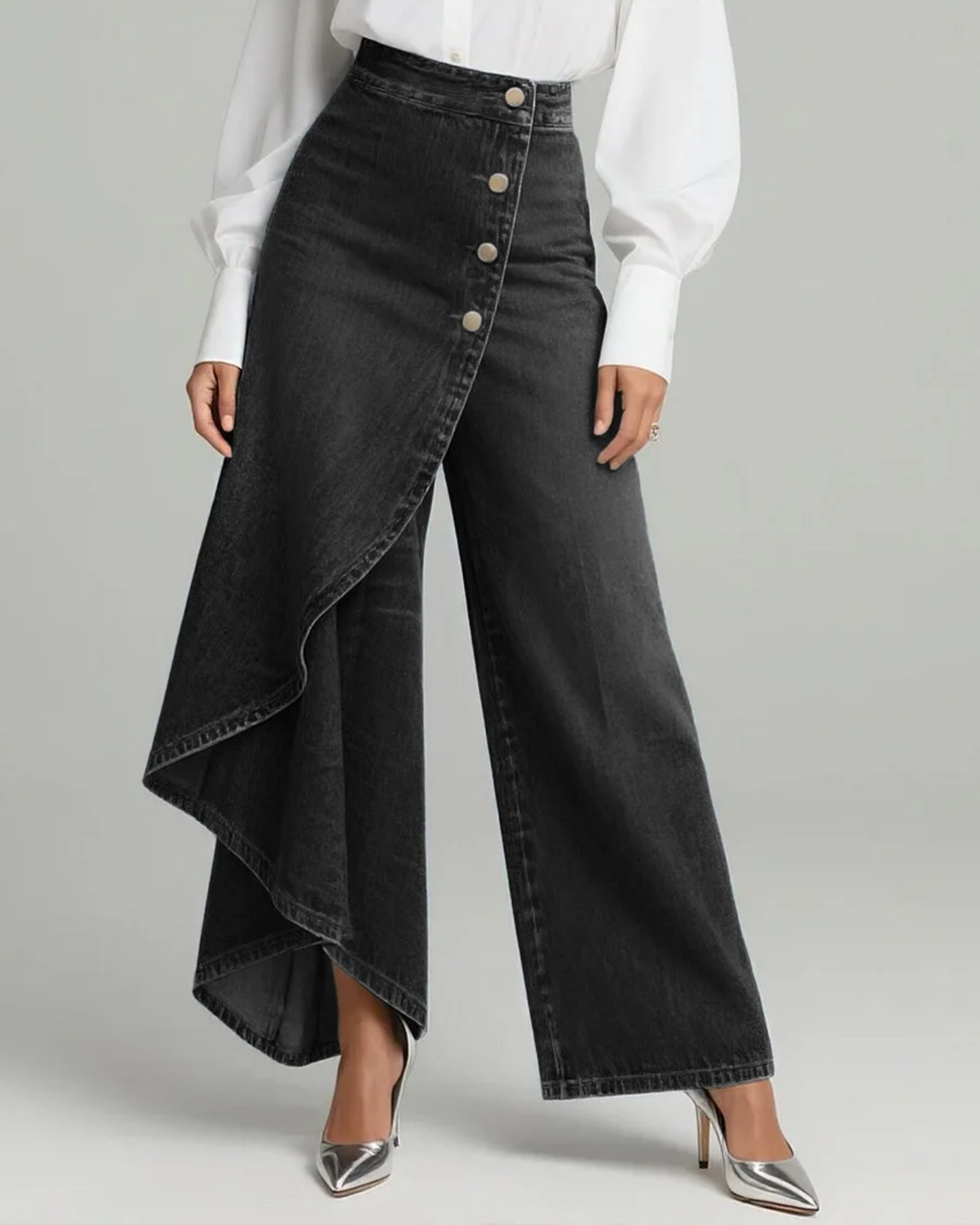 Quenira™ Pantalones de Mezclilla Envolventes con Ajuste Favorecedor
