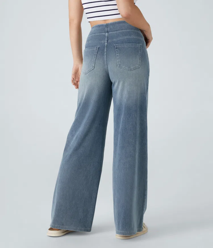 Karellea™ Jeans Pierna Ancha Cintura Alta Stretch