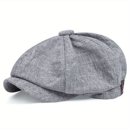 Havron™ Gorra Octagonal de Estilo Británico para Hombre