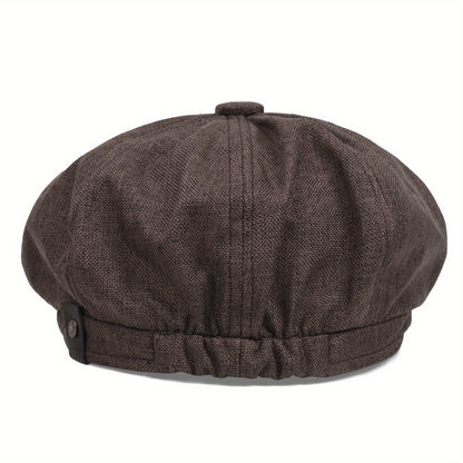 Havron™ Gorra Octagonal de Estilo Británico para Hombre