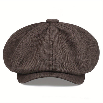 Havron™ Gorra Octagonal de Estilo Británico para Hombre