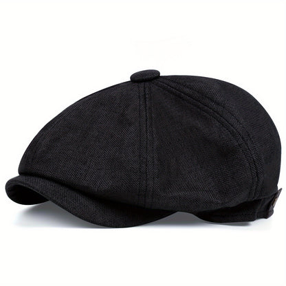 Havron™ Gorra Octagonal de Estilo Británico para Hombre