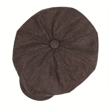 Havron™ Gorra Octagonal de Estilo Británico para Hombre