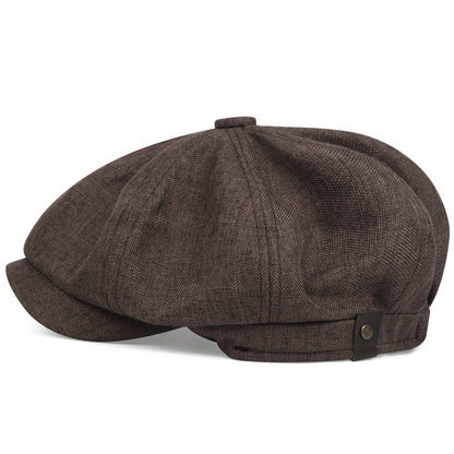 Havron™ Gorra Octagonal de Estilo Británico para Hombre