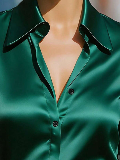 Ellery™ Blusa Elegante con Mangas Transparentes