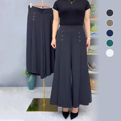 Ansira™ Pantalones plisados elegantes con pierna ancha