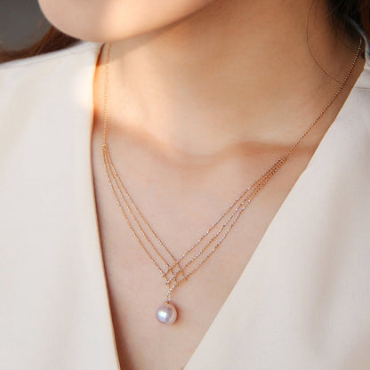 Savinae™ Collar Elegante de Perlas Akoya Japonesas en Oro de 14k