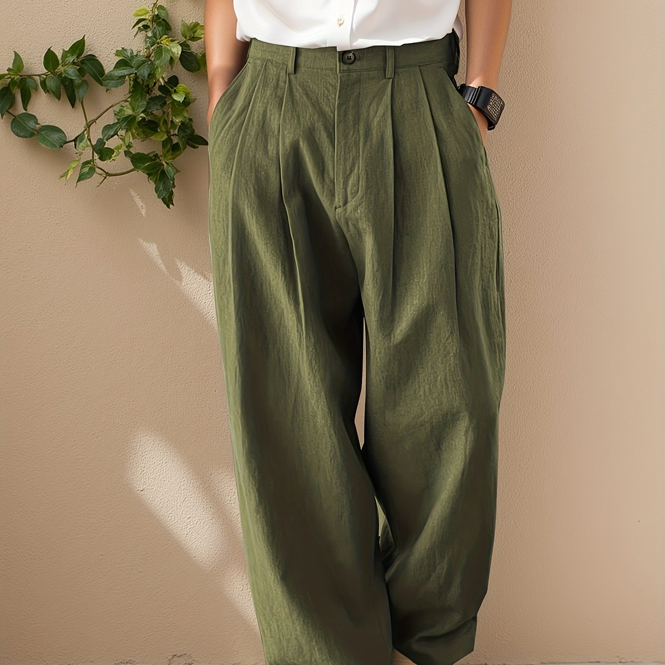 Vruxeth | Pantalón Recto para Hombre con Corte Relajado y Estilo Moderno