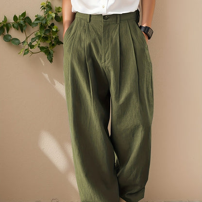 Vruxeth | Pantalón Recto para Hombre con Corte Relajado y Estilo Moderno