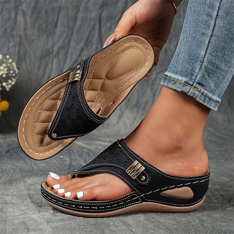 Navy™ Sandalias de Tacón Cómodas y con Soporte