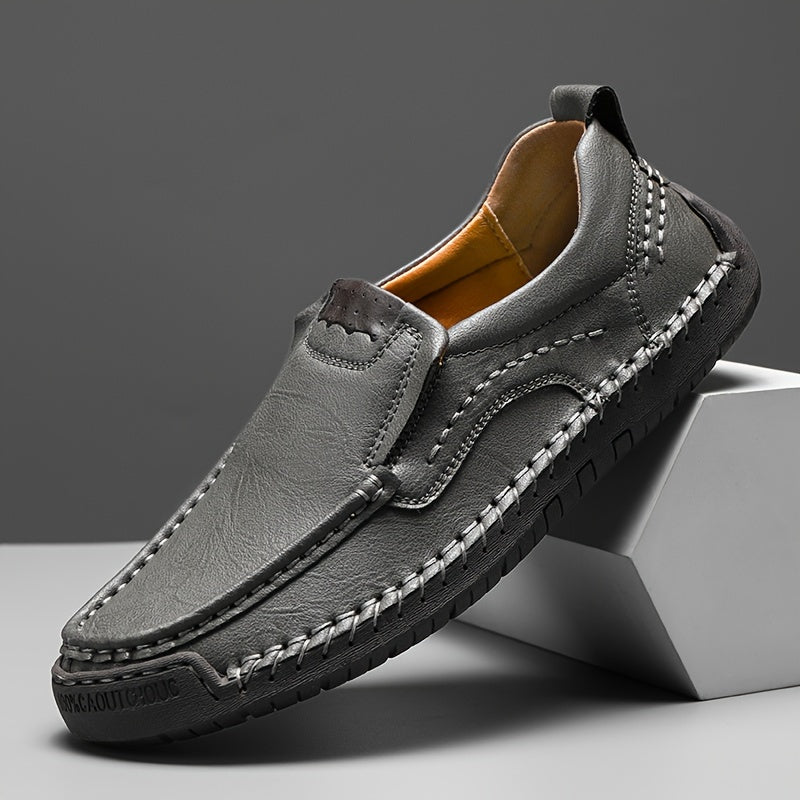 Zorvik™ Mocasines Británicos para Hombre con Costuras Artesanales y Suela Antideslizante