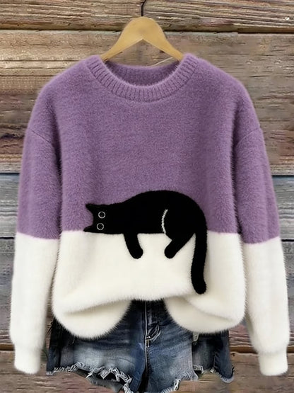 Caelania™ Sudadera Gato Minimalista