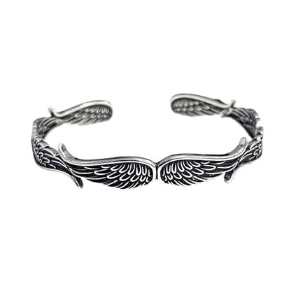 Celestium™ Pulsera Vintage con Alas de Ángel en Plata