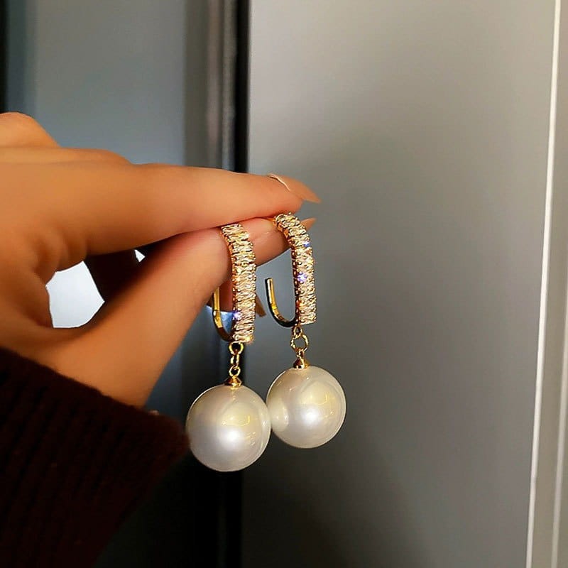 Joreline™ Pendientes Crystal Pearl
