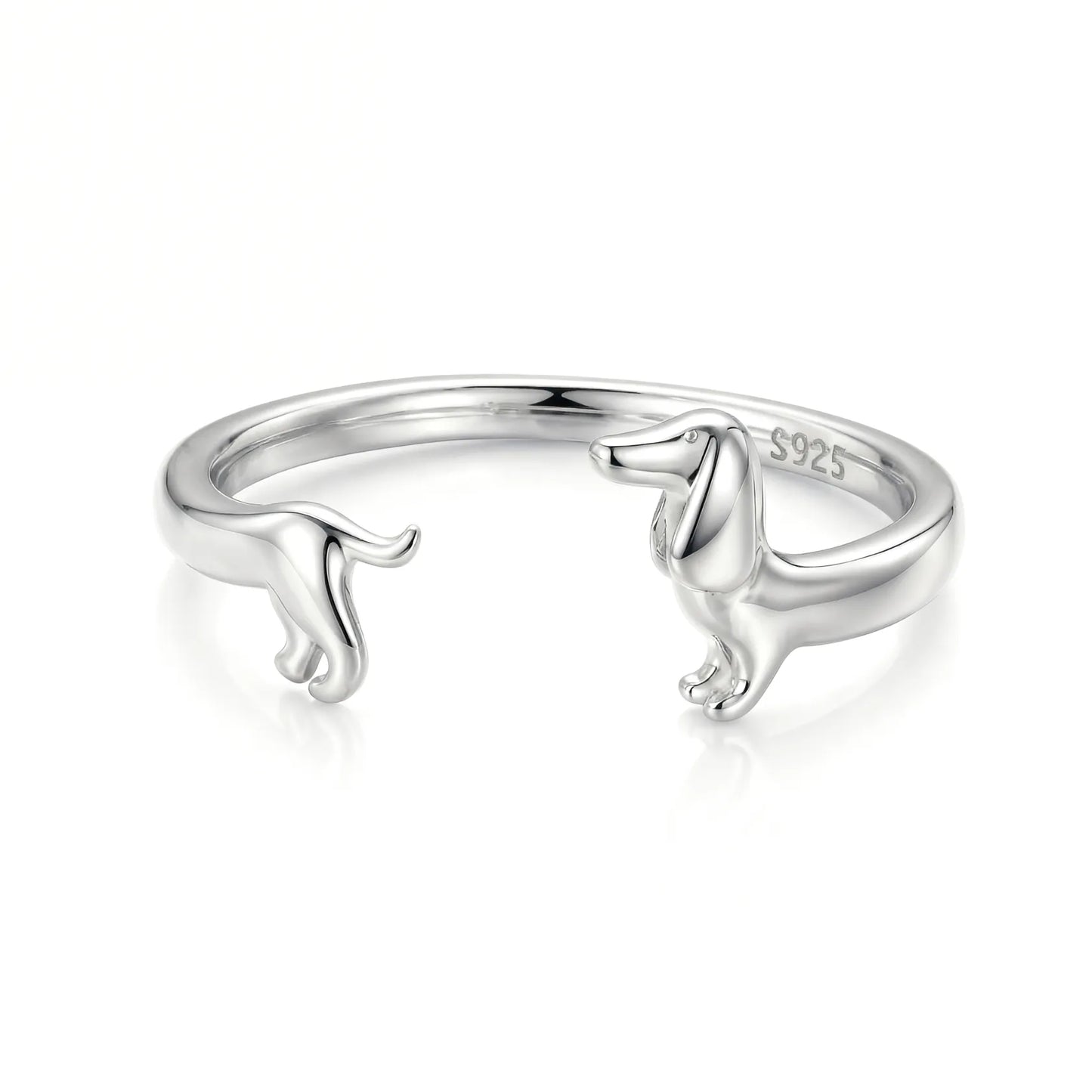 Perrira™ Anillo Minimalista de Perrito Salchicha
