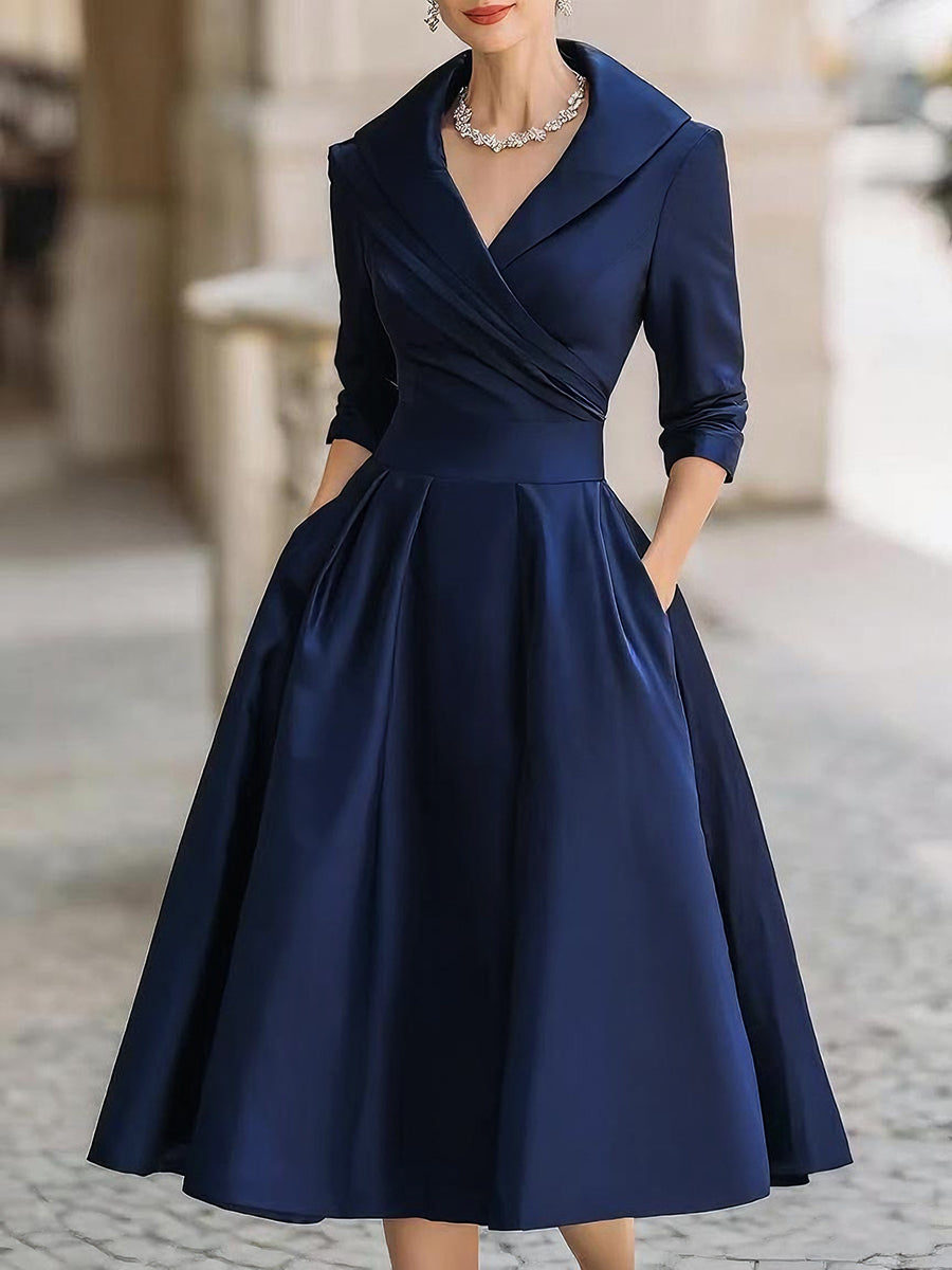 Tiavella™ Vestido Femenino de Silueta Refinada y Moderna