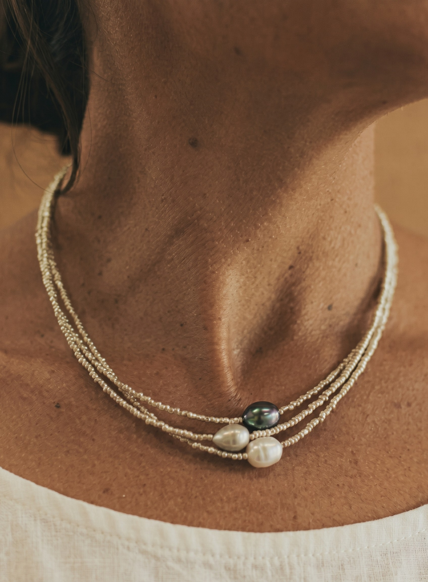 Quinira™ Conjunto de Collares de Armonía Perla