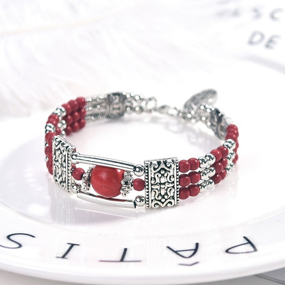 Jessae™ Pulsera de Piedras Naturales con Estilo Artesanal y Energía Natural