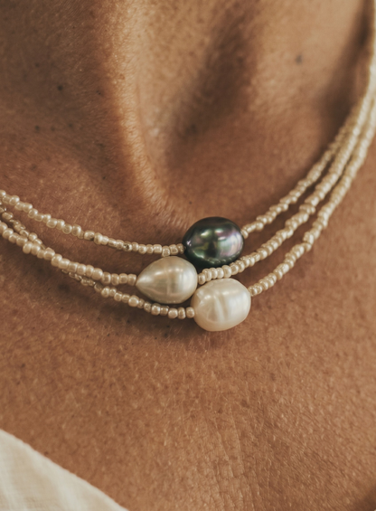Quinira™ Conjunto de Collares de Armonía Perla