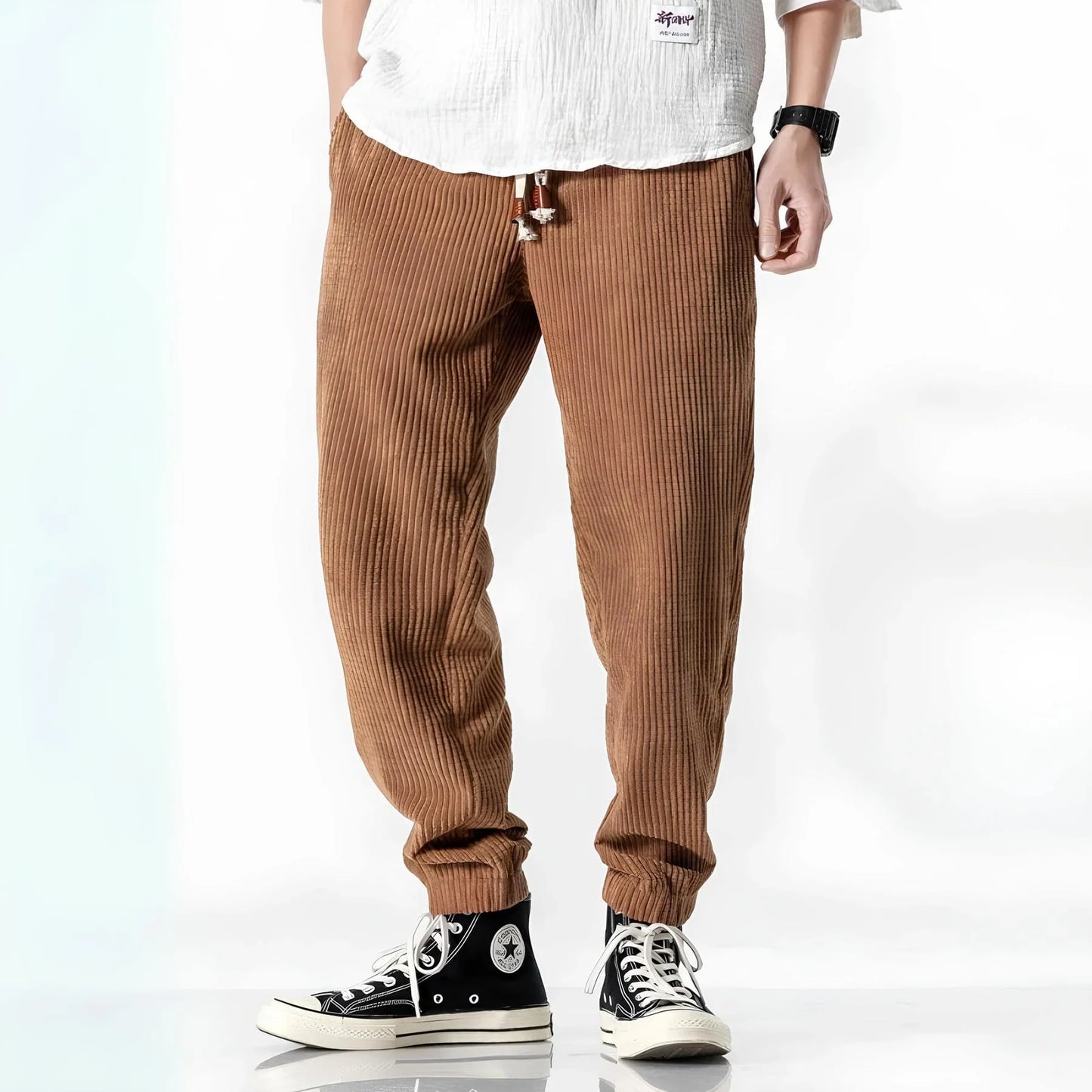 Jovaro™ Pantalones Terciopelo Textura Rica